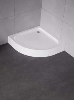 DOMIO™ Dusjkar | Klassisk Buet – Høy Utgave – Hvit