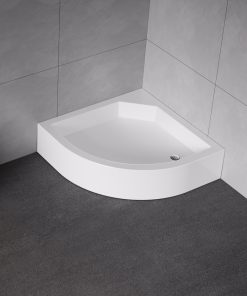 80x80x21 | ARTUS™ Dusjkar | Klassisk Buet | Nordisk Hvit