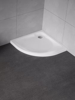 80x80x6 | CANTARE™ Dusjkar | Klassisk Buet | Hvit