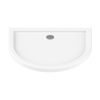 CIRCUS™ Halvrundt Dusjkar Hvitt (100 x 85 x 6)