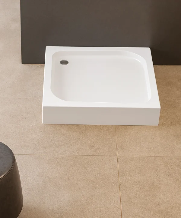 DOMIO™ Dusjkar | Kvadratisk - Høy Utgave - Hvit