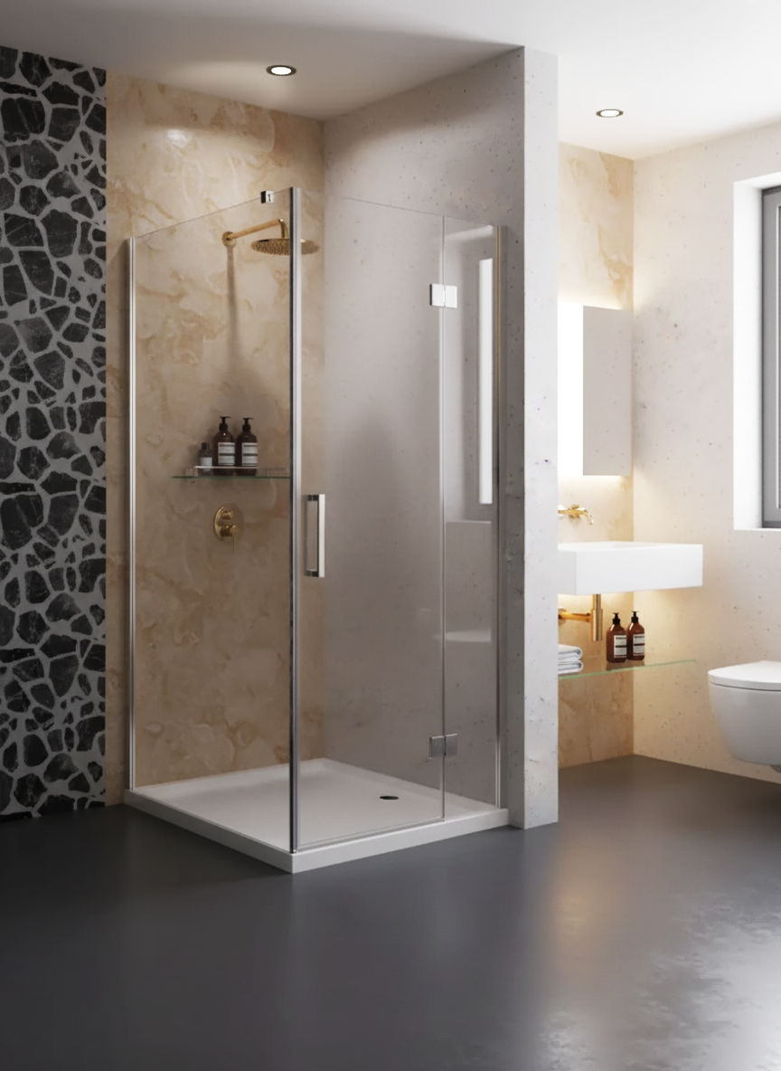 110x80x6 | CANTARE™ Dusjkar | Rektangulært | Hvit - Bilde 6