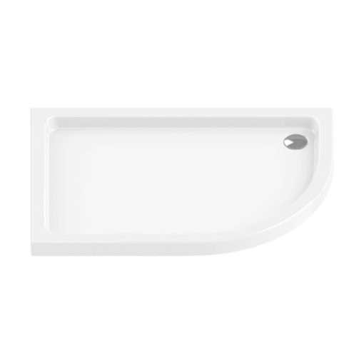MAXIMA™ Dusjkar Offset Hvit (80 x 100 x 5,5)