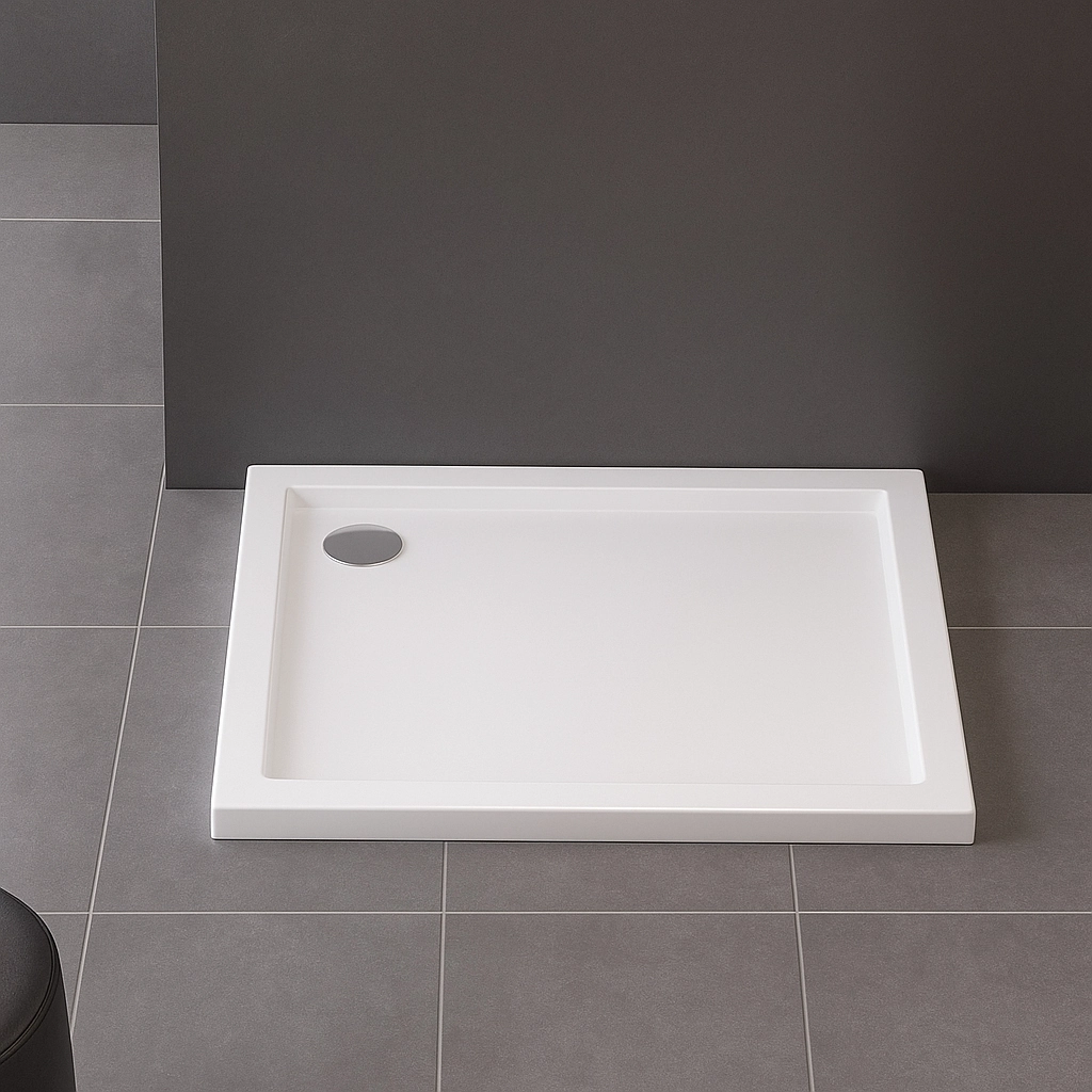 100x100x4,5 - NEW CANTARE™ Dusjkar i Hvit