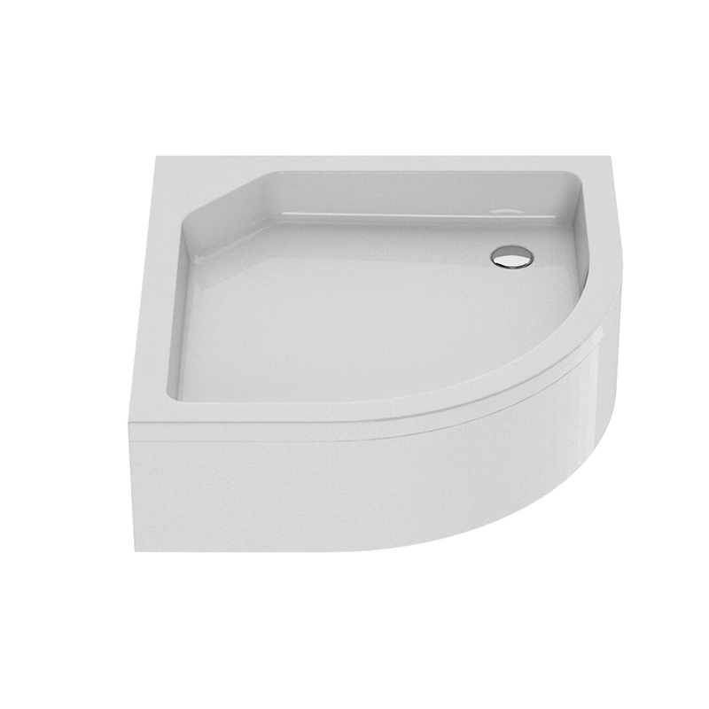 90x90x21 | ARTUS™ Dusjkar | Klassisk Buet | Nordisk Hvit - Bilde 4