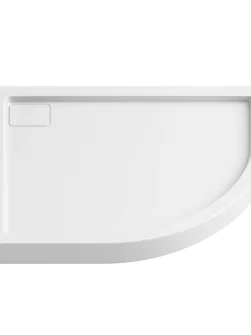 100x100x5,5 | LIDO™ Dusjkar | Klassisk Buet | Hvit