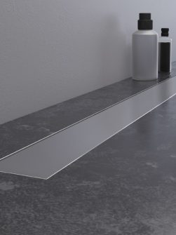 90x11x7,5 | VIMO™ Linjesluk | Rist i polert kromfarge.