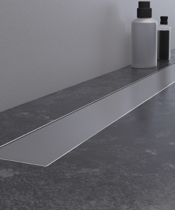 90x11x7,5 | VIMO™ Linjesluk | Rist i polert kromfarge.