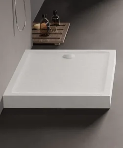 MILD STONE™ Dusjkar – Høy Rektangulær Utgave - Skiffereffekt
