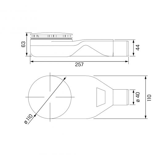 THINO™ Dusjavløp Ø90 (Copy) - Bilde 4