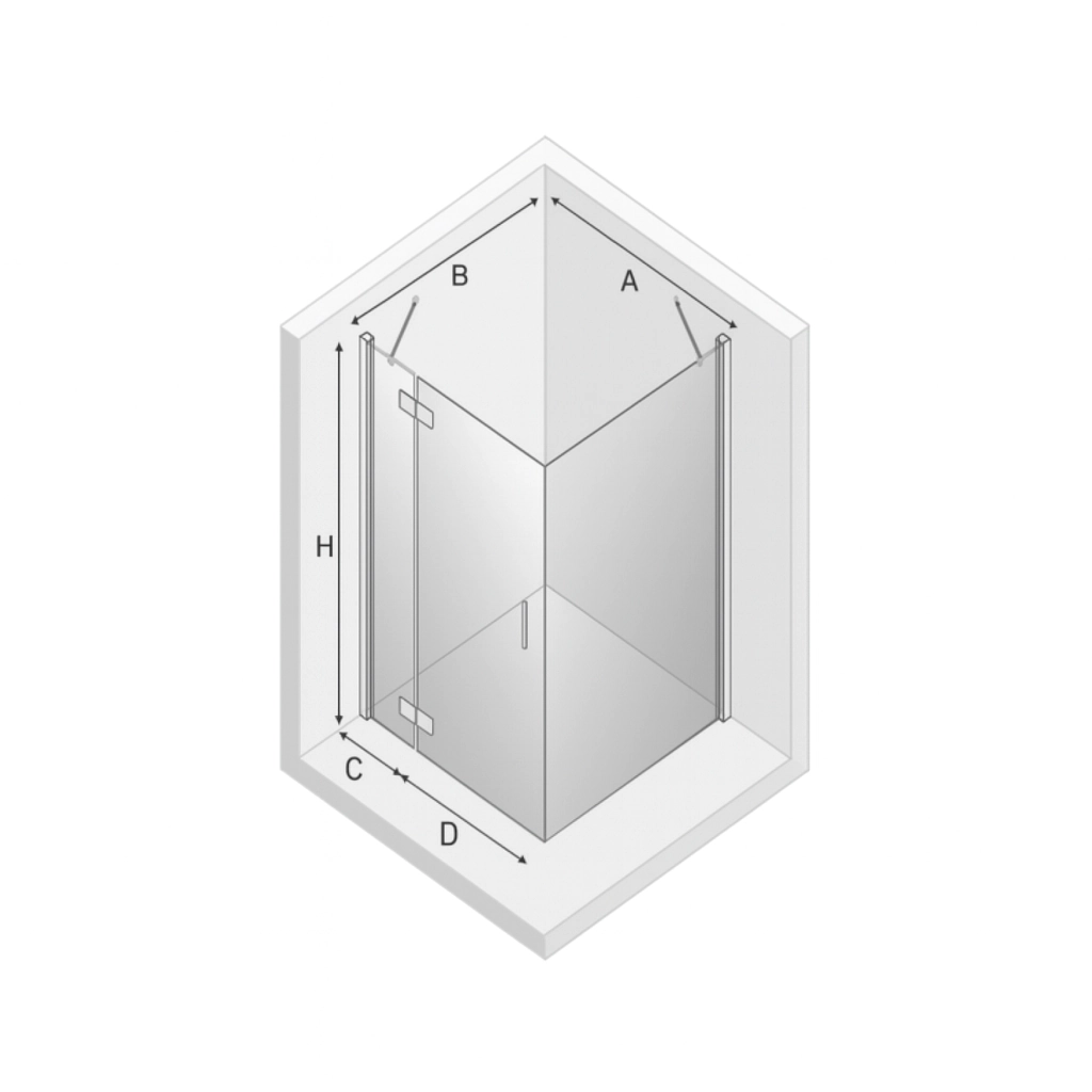 Dusjhjøre-dimensjoner