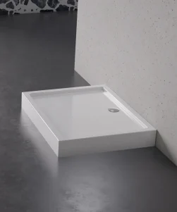 COLUMBUS Kvadrat Dusjkar i Hvit (100 x 90 x 14)