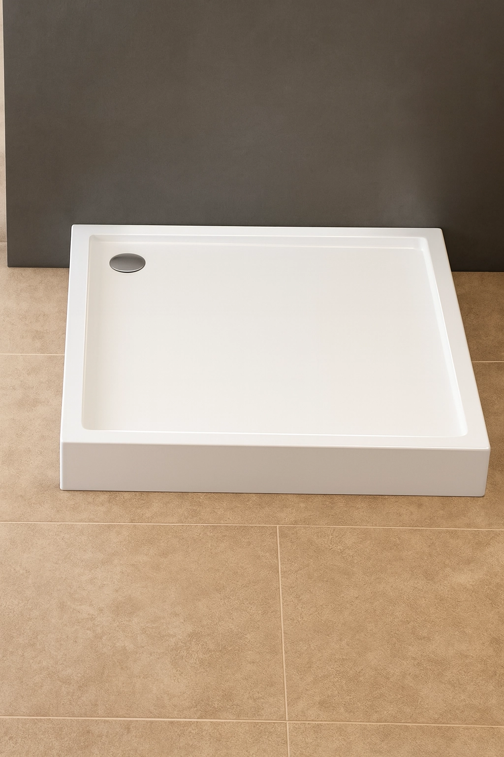 COLUMBUS™ Dusjkar | Kvadratisk - Nordisk Hvit