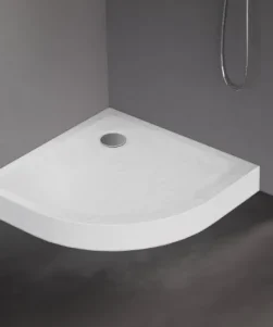MILD STONE ™ Kvadrant Dusjkar - Hvit teksturert Akryl (90 x 90 x 11,5)