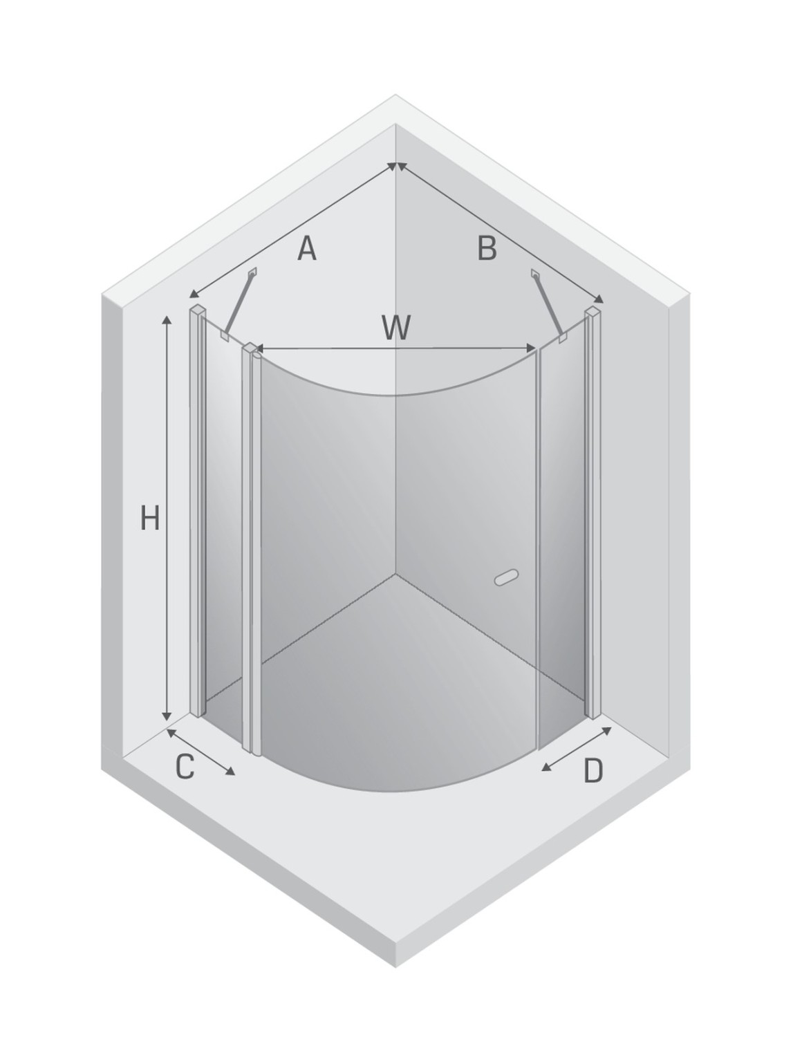 Dusjhjøre-dimensjoner