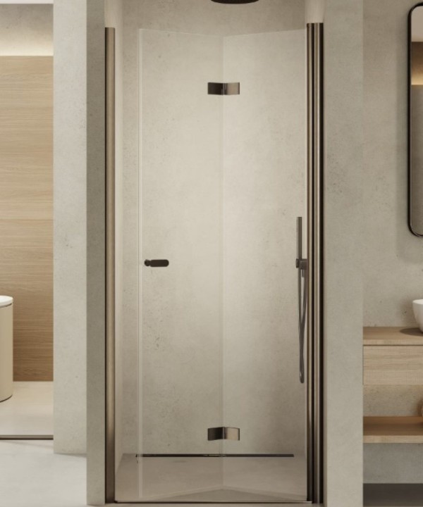 70x195 NEW SOLEO Leddet Innfellingsdør i Børstet Gunmetal