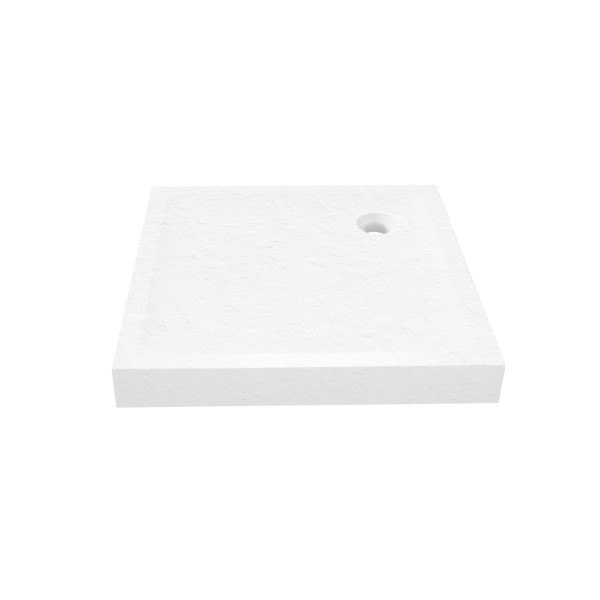 MILD STONE™ Dusjkar | Høy Kvadratisk Utgave | Skifereffekt | Hvit - Bilde 3