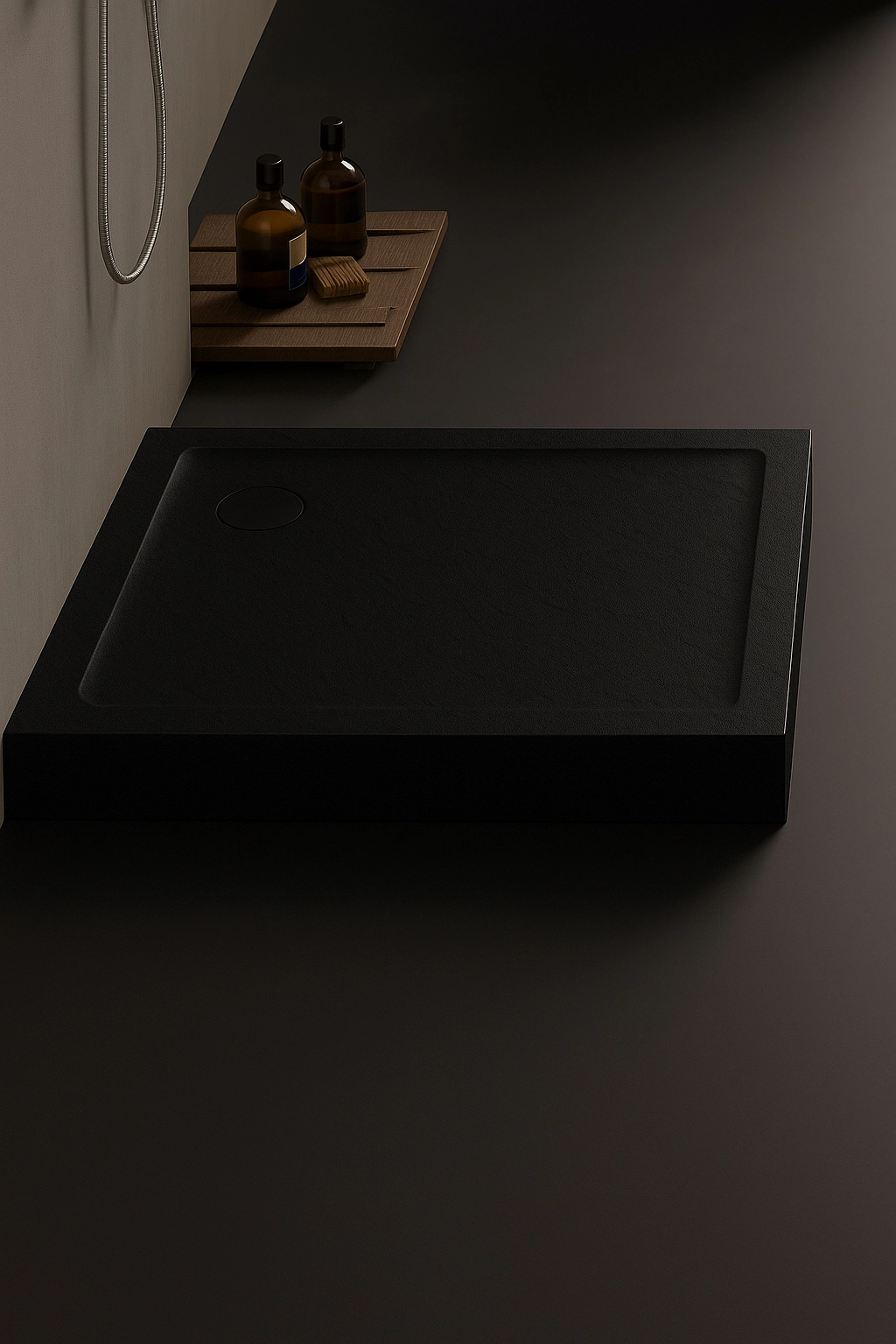 MILD STONE™ Dusjkar | Høy Kvadratisk Utgave | Skifereffekt | Hvit - Bilde 7