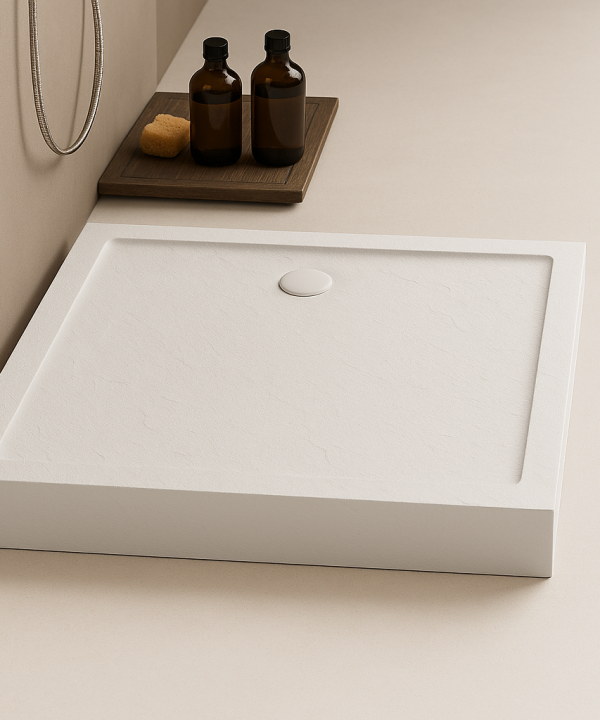 MILD STONE™ Dusjkar | Rektangulær | Høy Utgave | Skifereffekt