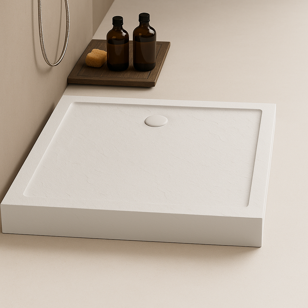 MILD STONE™ Dusjkar – Høy Rektangulær Utgave - Skifereffekt