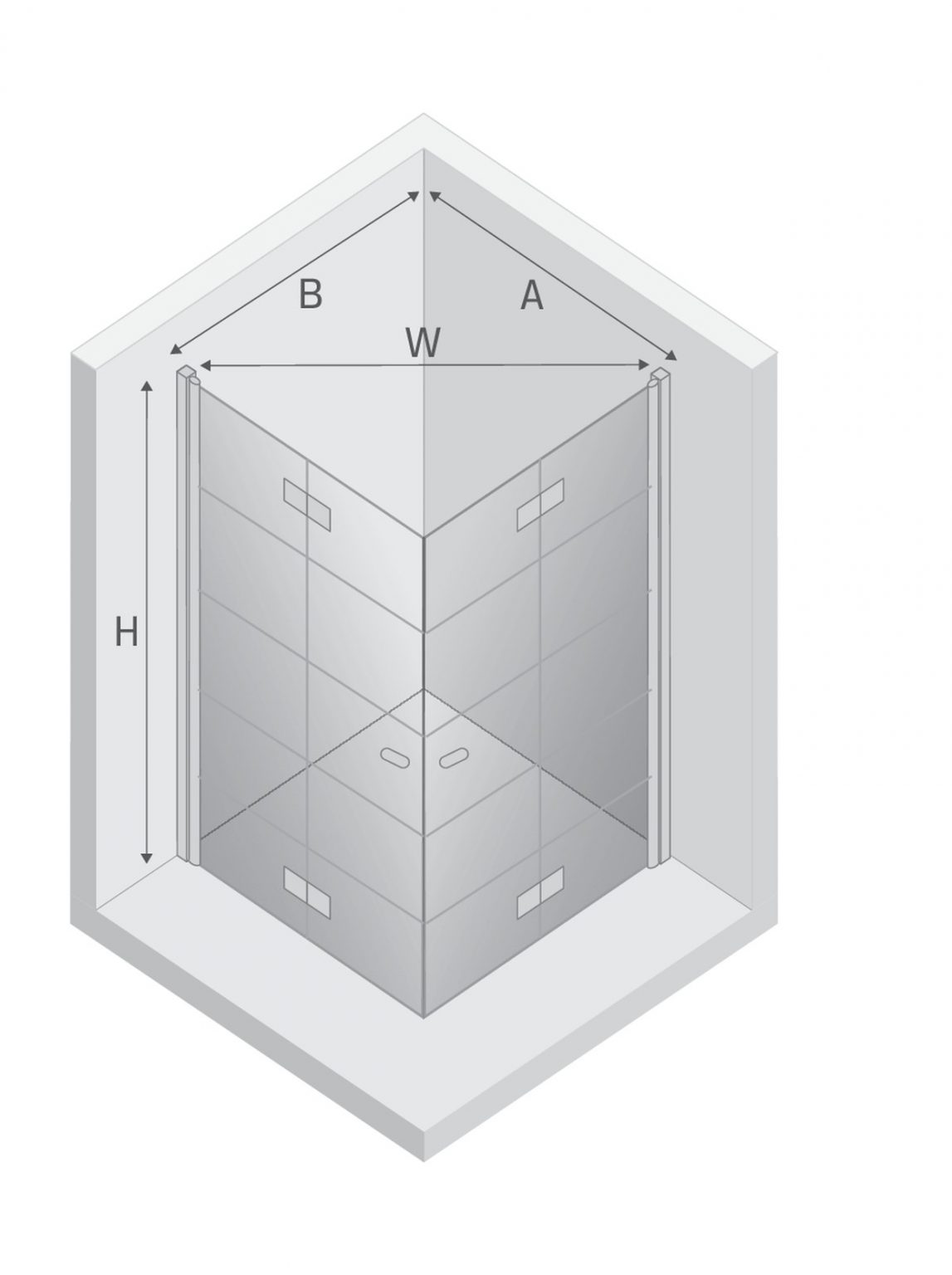 Dusjhjøre-dimensjoner