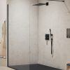 NEW MODUS Walk-in Dusjvegg – 8 mm glass - Sort Matt
