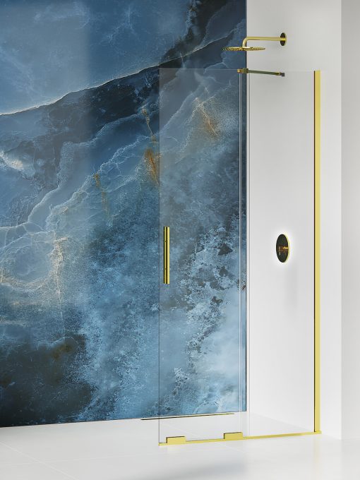SMART Walk-in Dusjvegg m/skivedør - 8mm glass