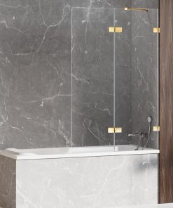 AVEXA LUX badekarvegger m/høyre fastvegg og svingdør - 6 mm glass