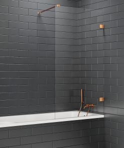 AVEXA badekarvegg - 6mm Fastvegg m/Vinkelrett beslag