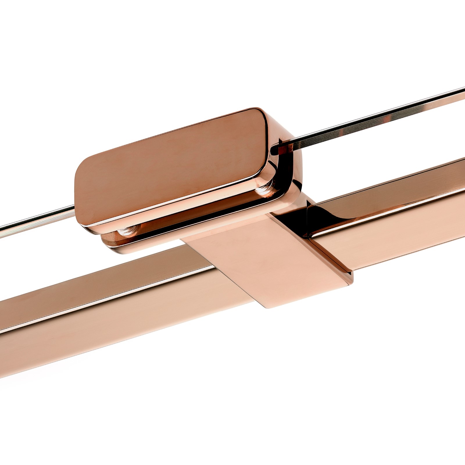 EVENTA Dusjhjørne – Høyre Enkeltdør + Fastvegg i Polert Kobber - Bilde 9