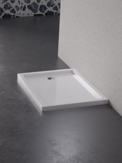 100x90x4,5 - NEW CANTARE™ Rektangulært Dusjkar - Hvit